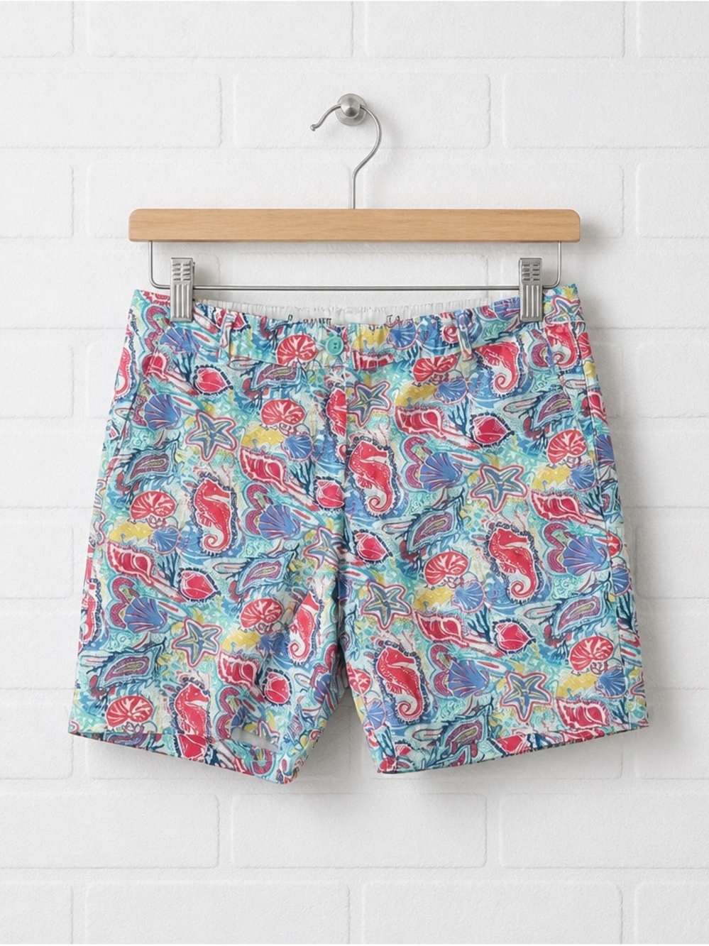 Talbots The Weekend Short Multicolor Sea Life